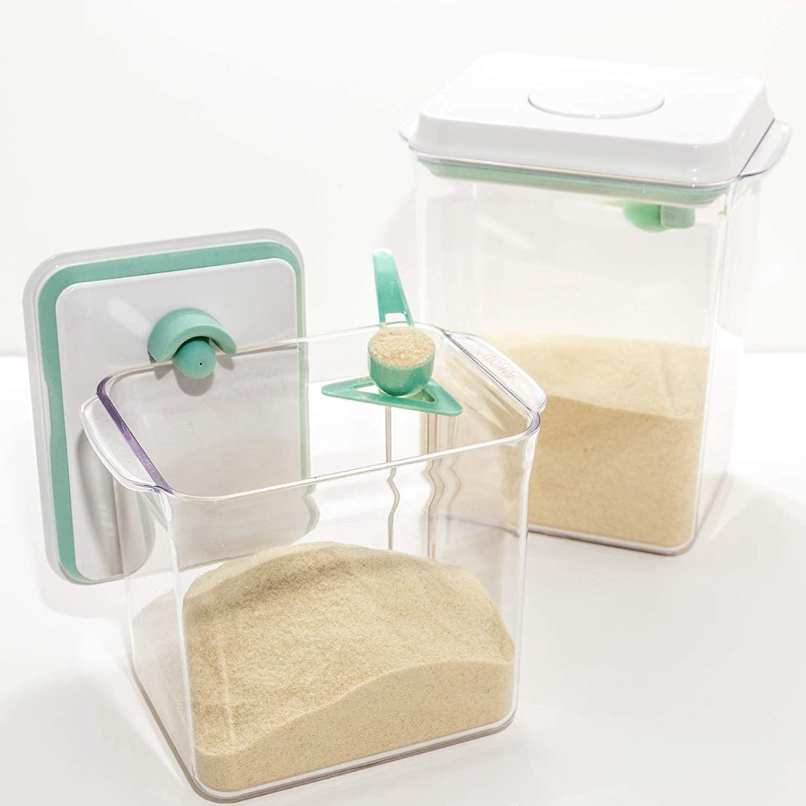 Super Doopers One Touch Baby Milk Powder Dispenser - Airtight Food Storage Containers