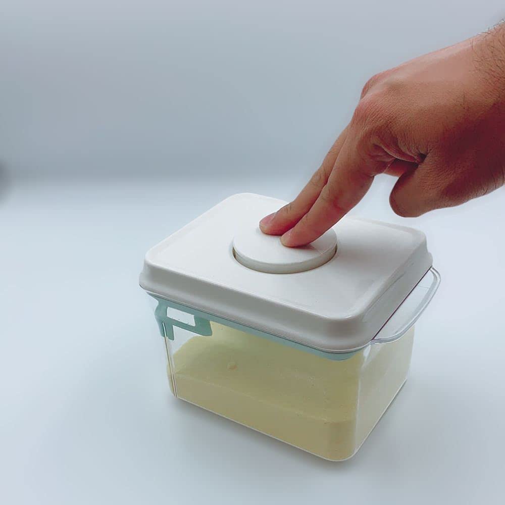 Super Doopers One Touch Baby Milk Powder Dispenser - Airtight Food Storage Containers with Lid for Formula, Coffee, Cereal, Flour - Includes Spoon & Levelling Bar - Top Rack Dishwasher-Safe